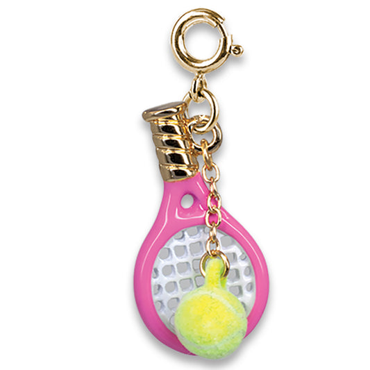CHARM IT!  Gold Tennis Racquet Charm