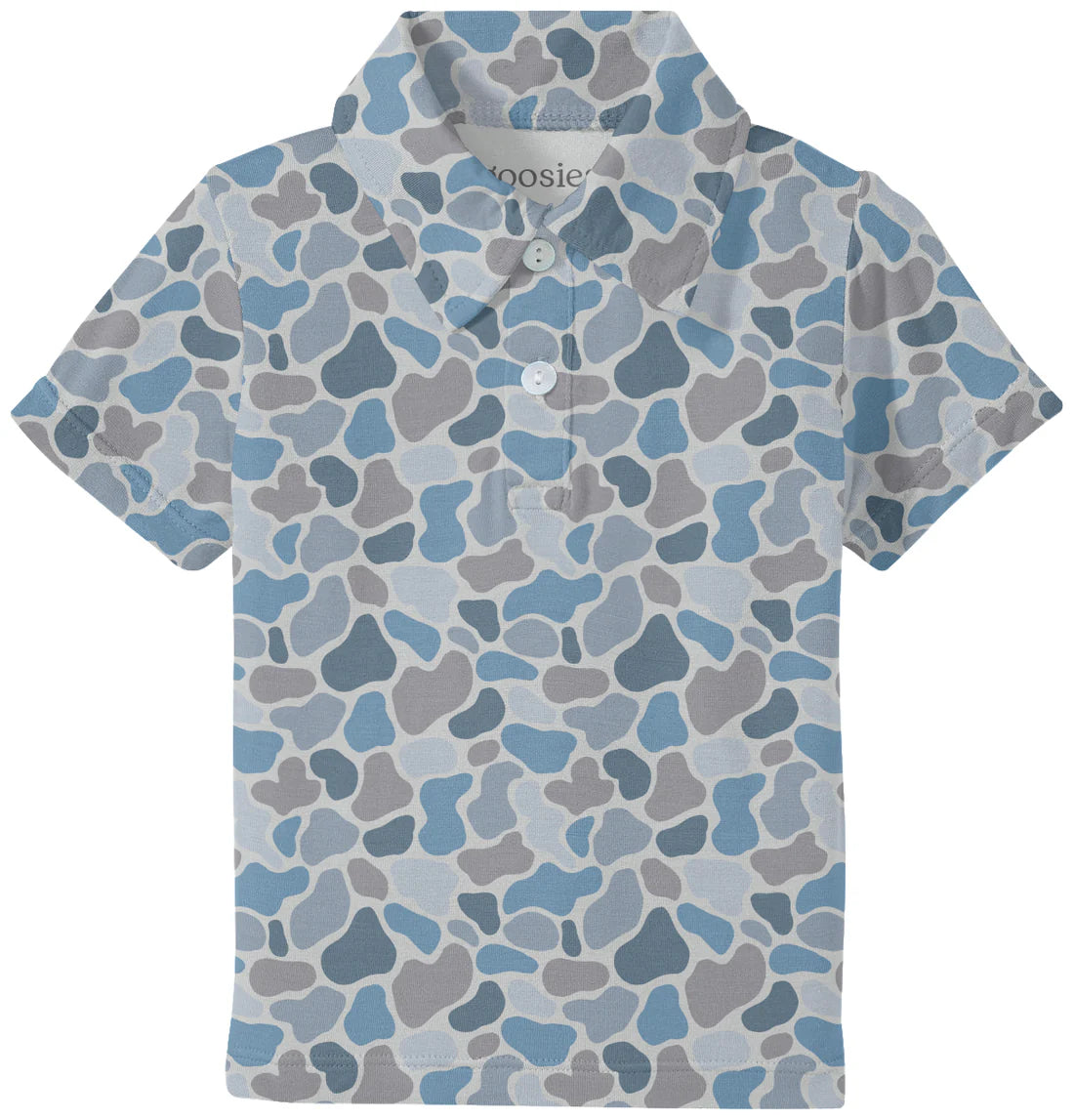 Short Sleeve Polo Shirt - Watercolor Camo