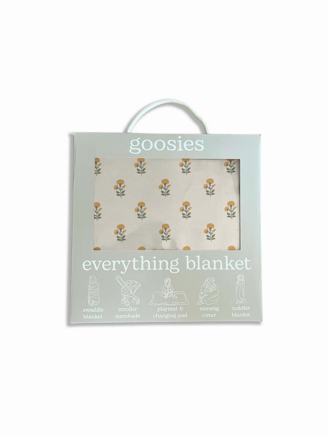 Everything Blanket - Marigold Block Print