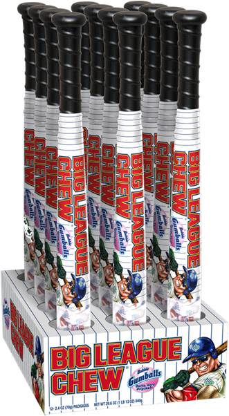 Big League Chew Bat with Gumballs