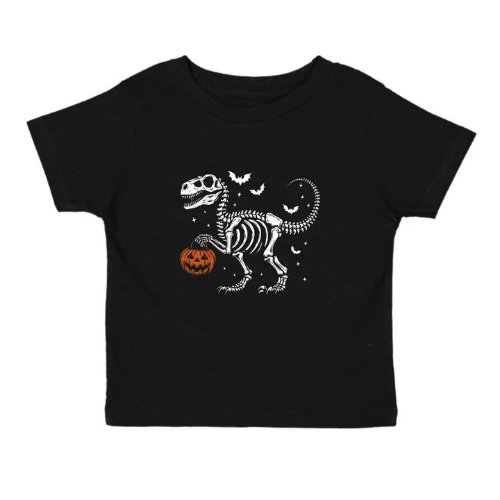Dinosaur Skeleton Halloween SS T-Shirt