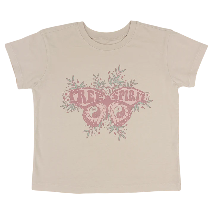 Free Spirit Boxy Tee in Sand