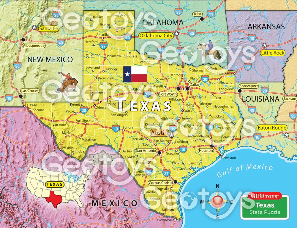 Magnetic Puzzle Texas
