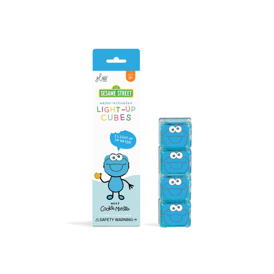 Glo Pals Cookie Monster Light Up Cubes 4 pack