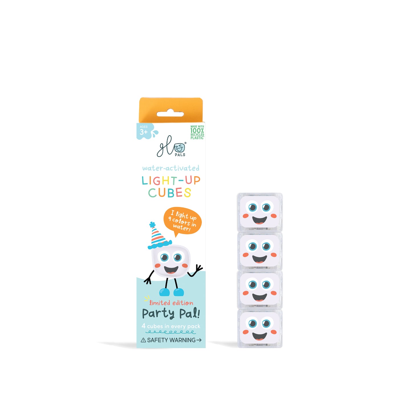 Glo Pals Party Pal Light Up Cubes 4 pack