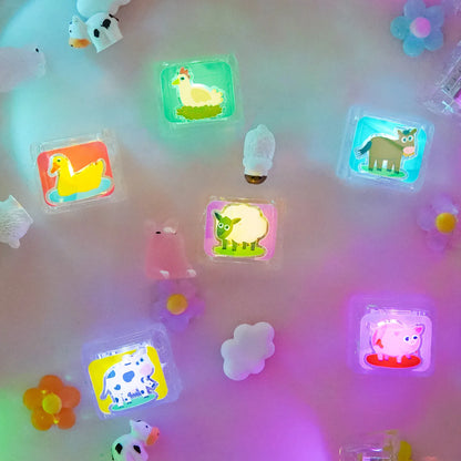 Glo Pals Farm Light-Up Cubes 6-Pack