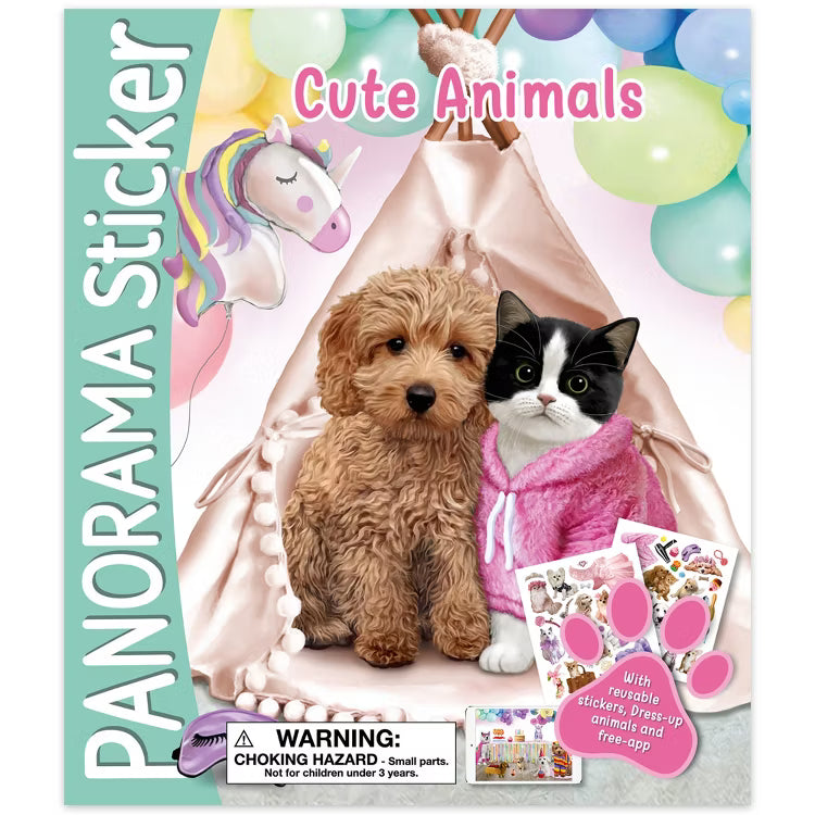 Animal Babies PANORAMA- Sticker Book