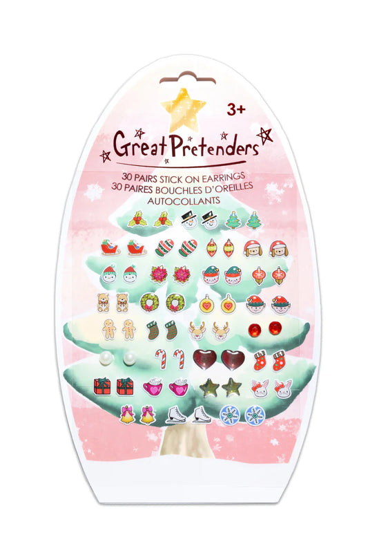 Holiday Sticker Earrings, 30 Pairs