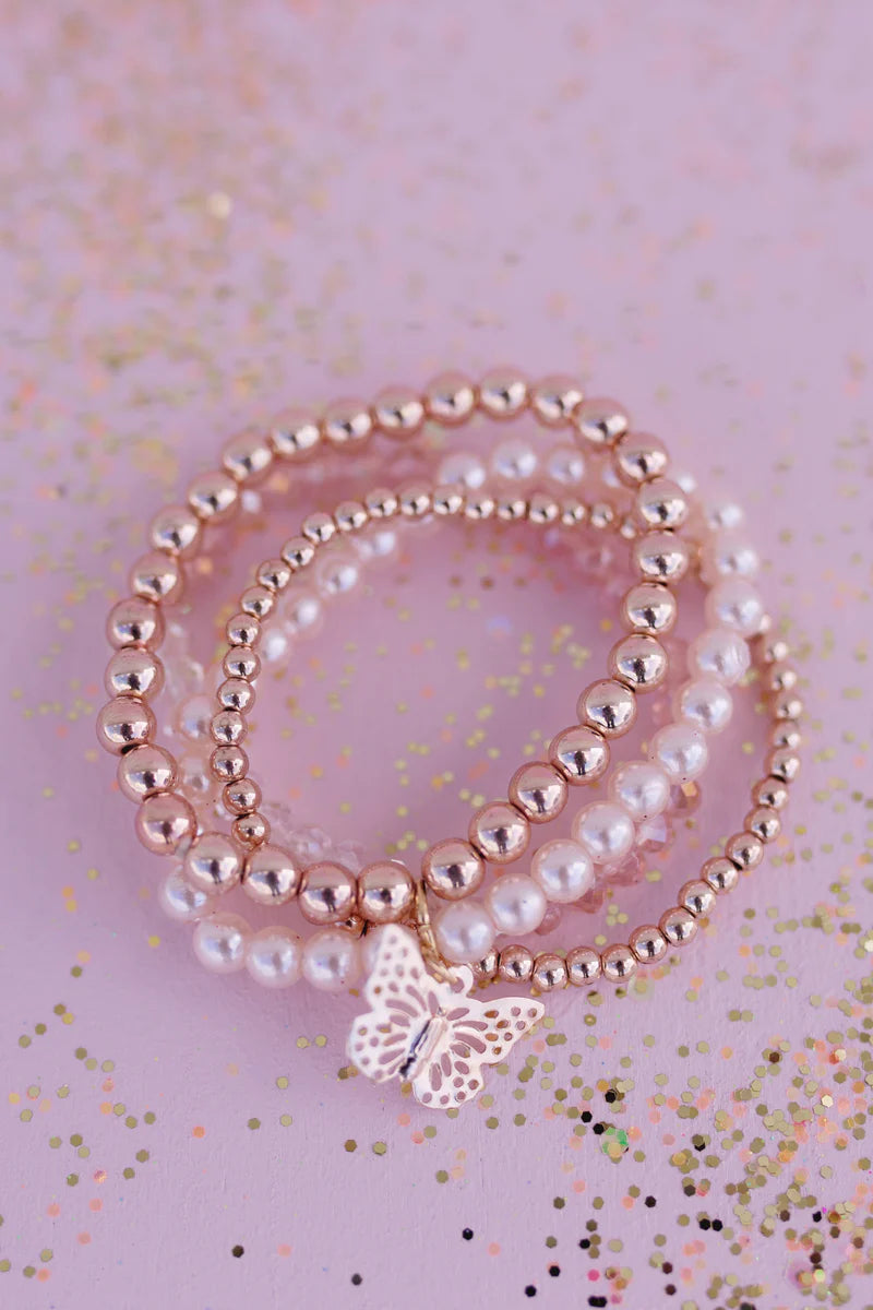 Blush Crush Bracelet Set, 4pcs