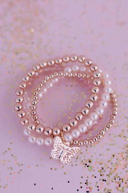 Blush Crush Bracelet Set, 4pcs