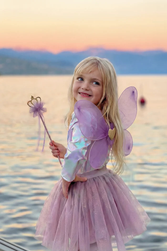 Royal Fairy Princess Skirt Set, Size 4-6,  Purple