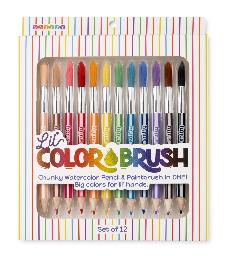 Colorbrush Brights watercolor pencil + paintbrush
