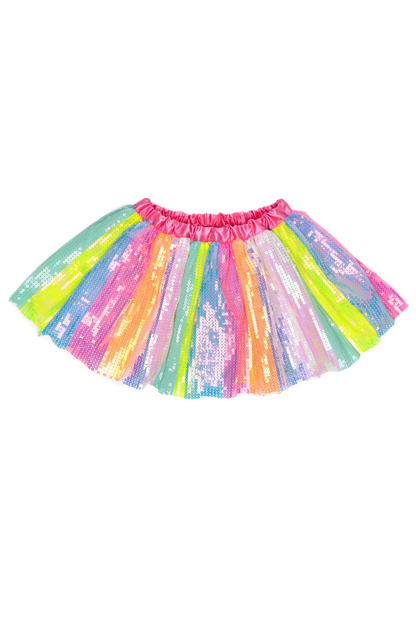 Stripy Sequins Skirt, Size 4-6