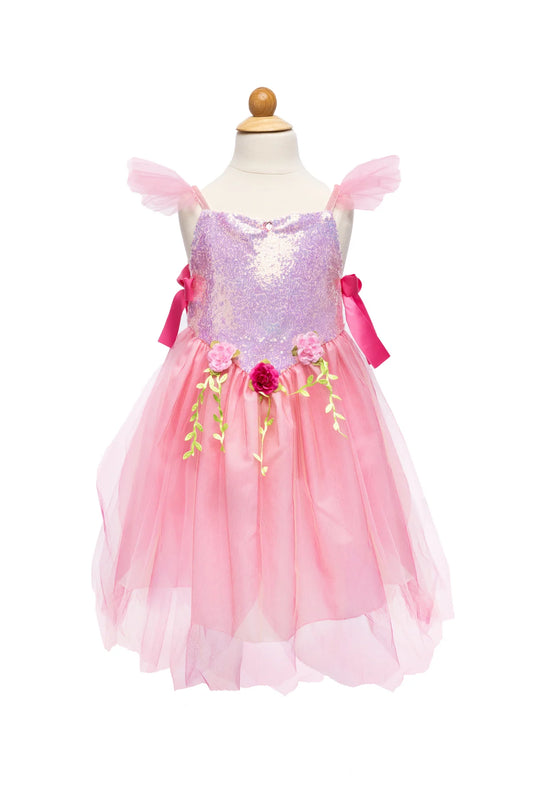 Pink Sequins Forest Fairy Tunic, Size 3-4