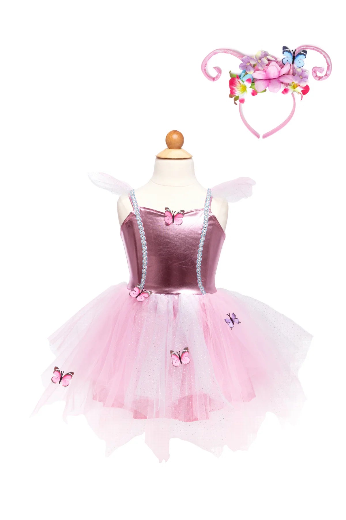 Woodland Butterfly Dress & Headpiece, Size 5-6