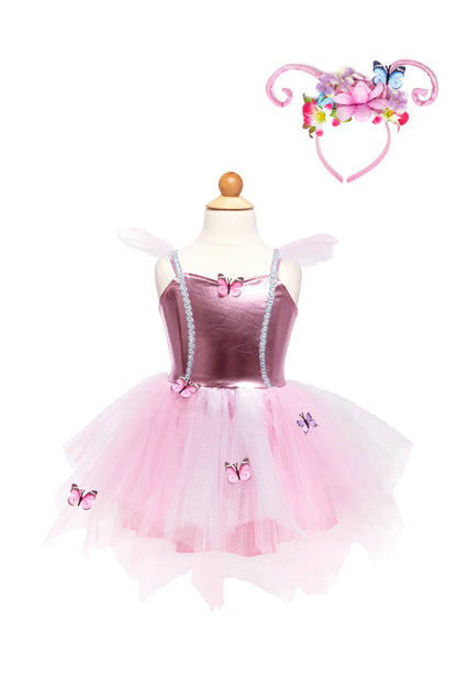 Woodland Butterfly Dress & Headpiece, Size 5-6