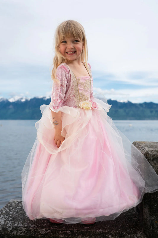 Pink Rose Princess Dress, Size 5-6