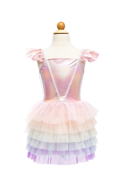 Rainbow Ruffle Tutu Dress, Pink/Multi, Size 5-6