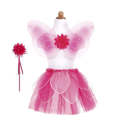 Fancy Flutter Skirt With Wings & Wand, Pink,