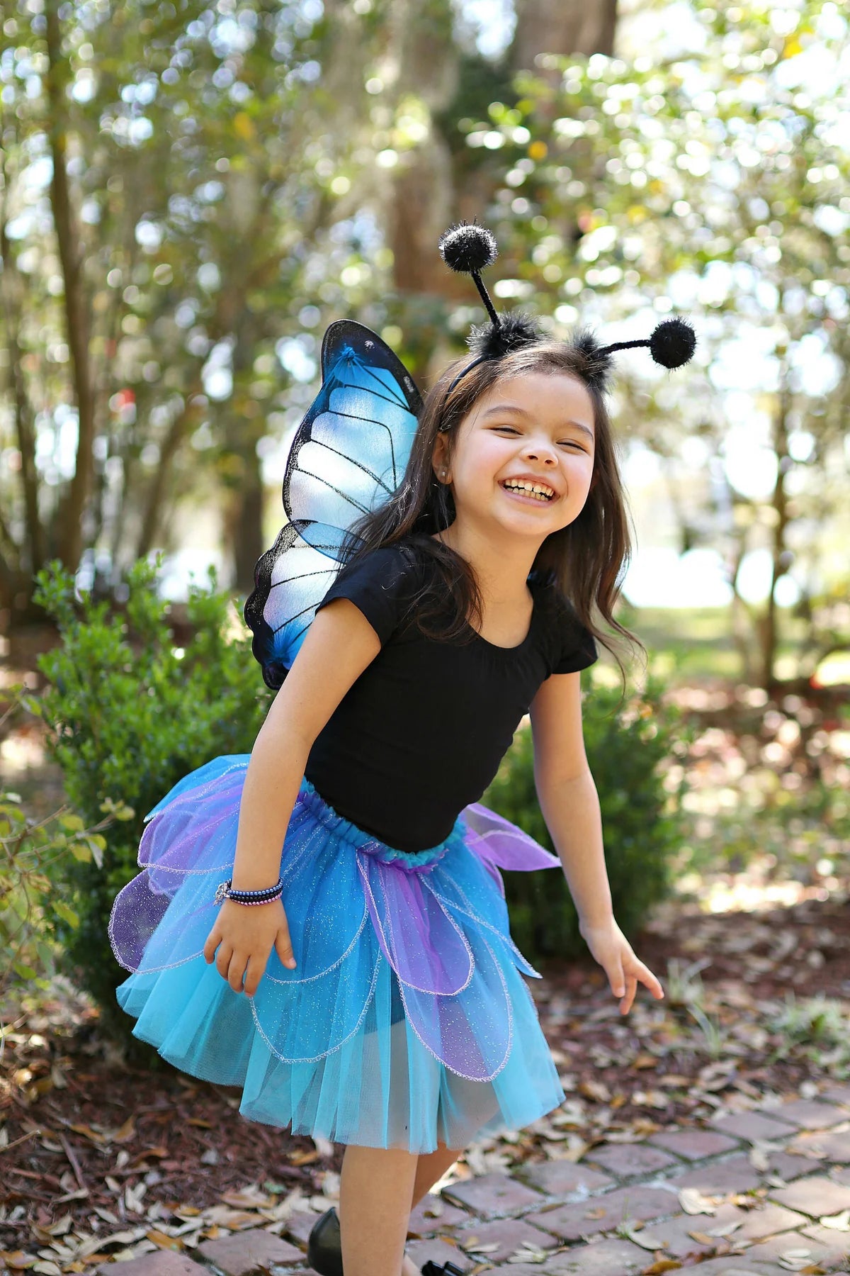 Midnight Butterfly Tutu With Wings & HB, Size 4-6