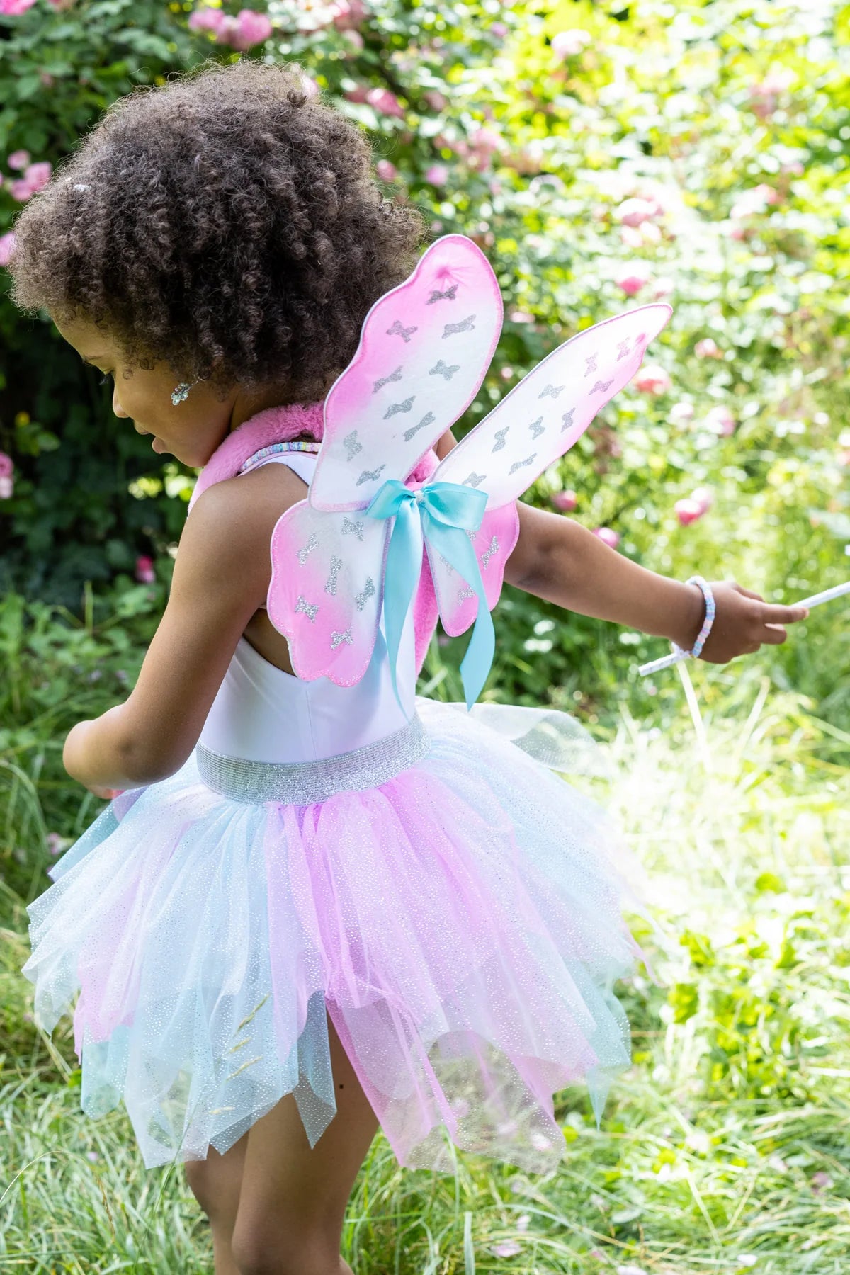 Think Mint Pink Skirt, Wings, & Wand, Size 4-6