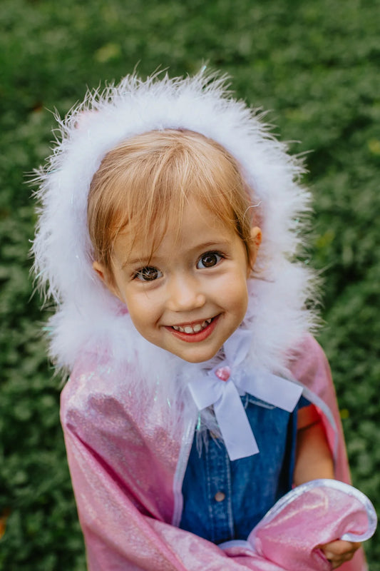 Glitter Princess Cape, Pink, Size 4-6