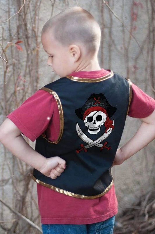 Pirate Vest & Eye Patch, Size 4- 7
