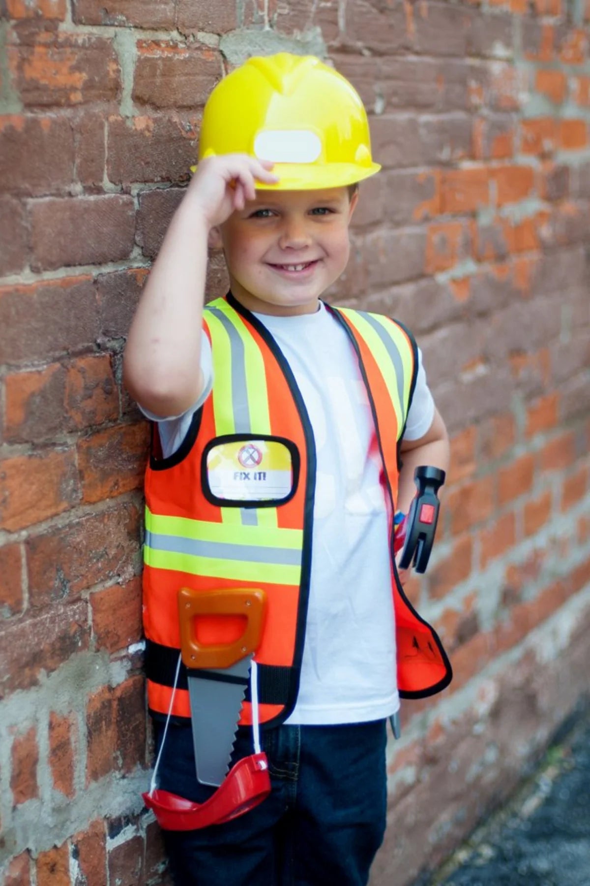Construction Worker Set Includes 7 Accessories