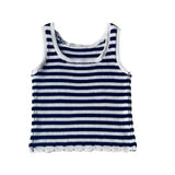 A14 Navy / White Stripe Knit Tank Top
