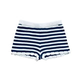 A15 Navy / White Stripe Knit Shorts