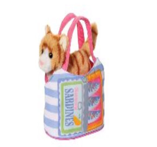 Sassy Sak Sardine Striped Cat