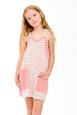 Striped Mini Dress in Mint