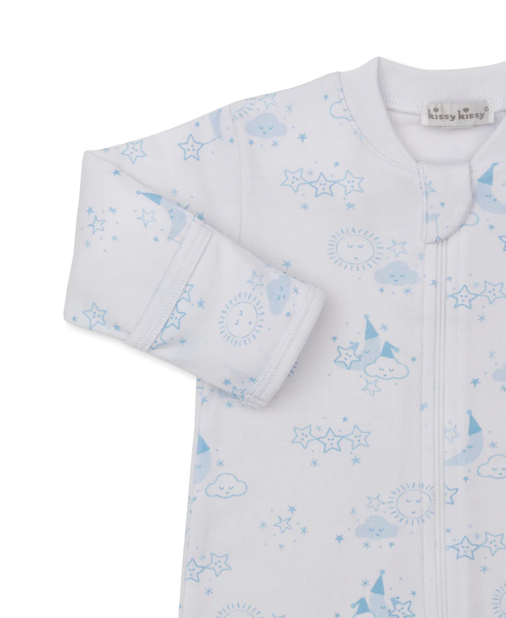 Nightfall Blue Zip Footie