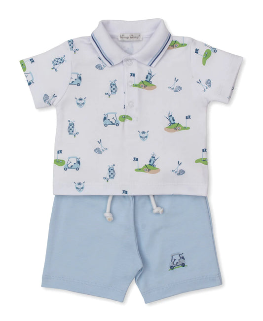 Golf Championship Blue Bermuda Set
