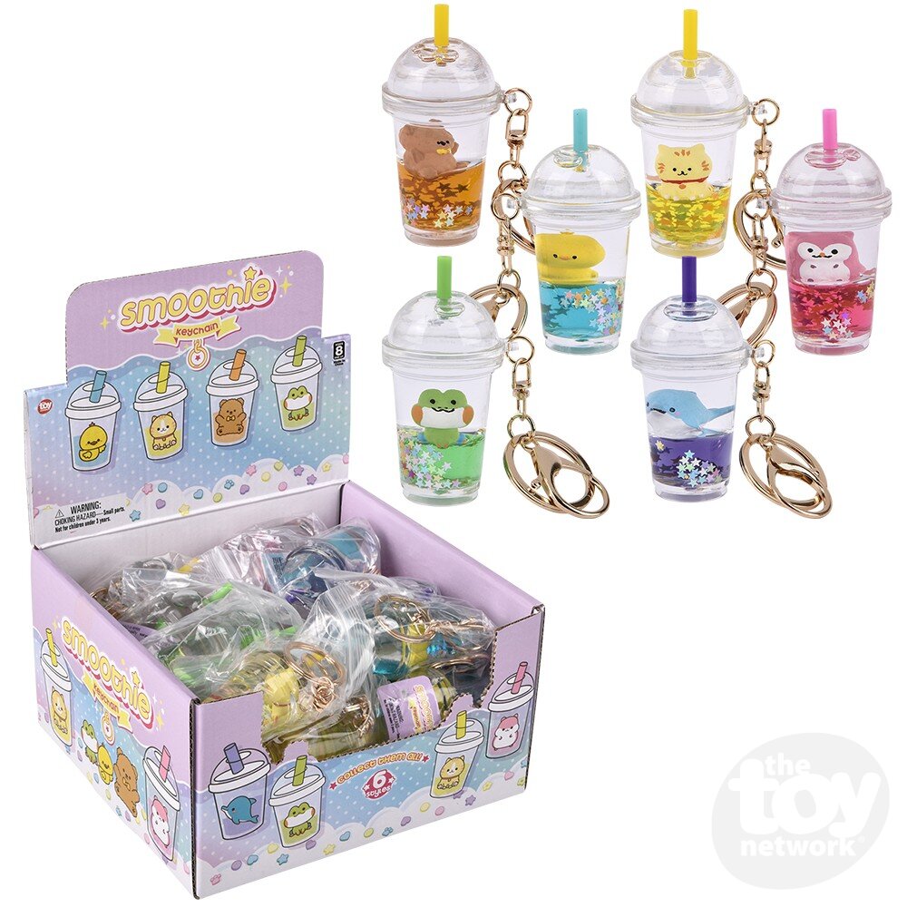 3" Kawaii Animal Smoothie Liquid Clip On