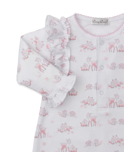 Forest Fanfare Pink Playsuit