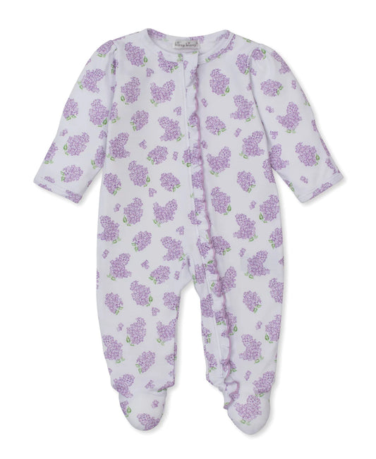 Lilac Love in Pink Zip Footie