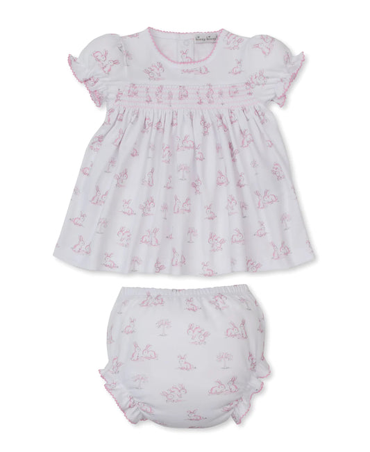 Springtime Bunny Fun Smocked Dress Set