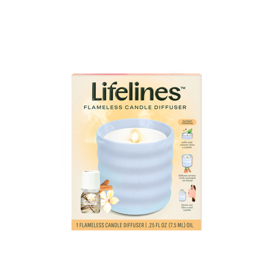 Flameless Candle Diffuser - Bubble Blue