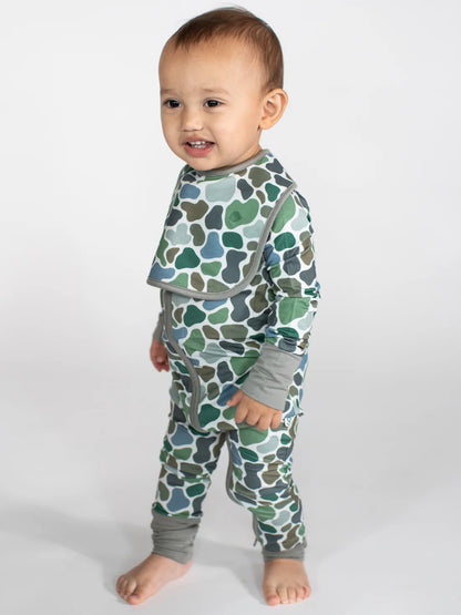 Convertible Zipper PJs - Camo