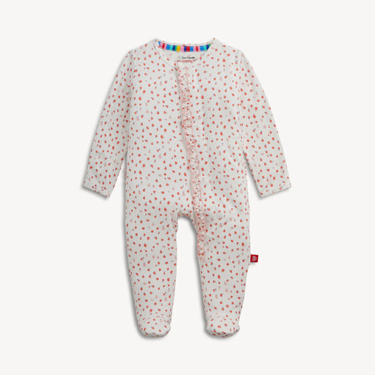 Apple Blossom Magnetic Footie with Ruffle