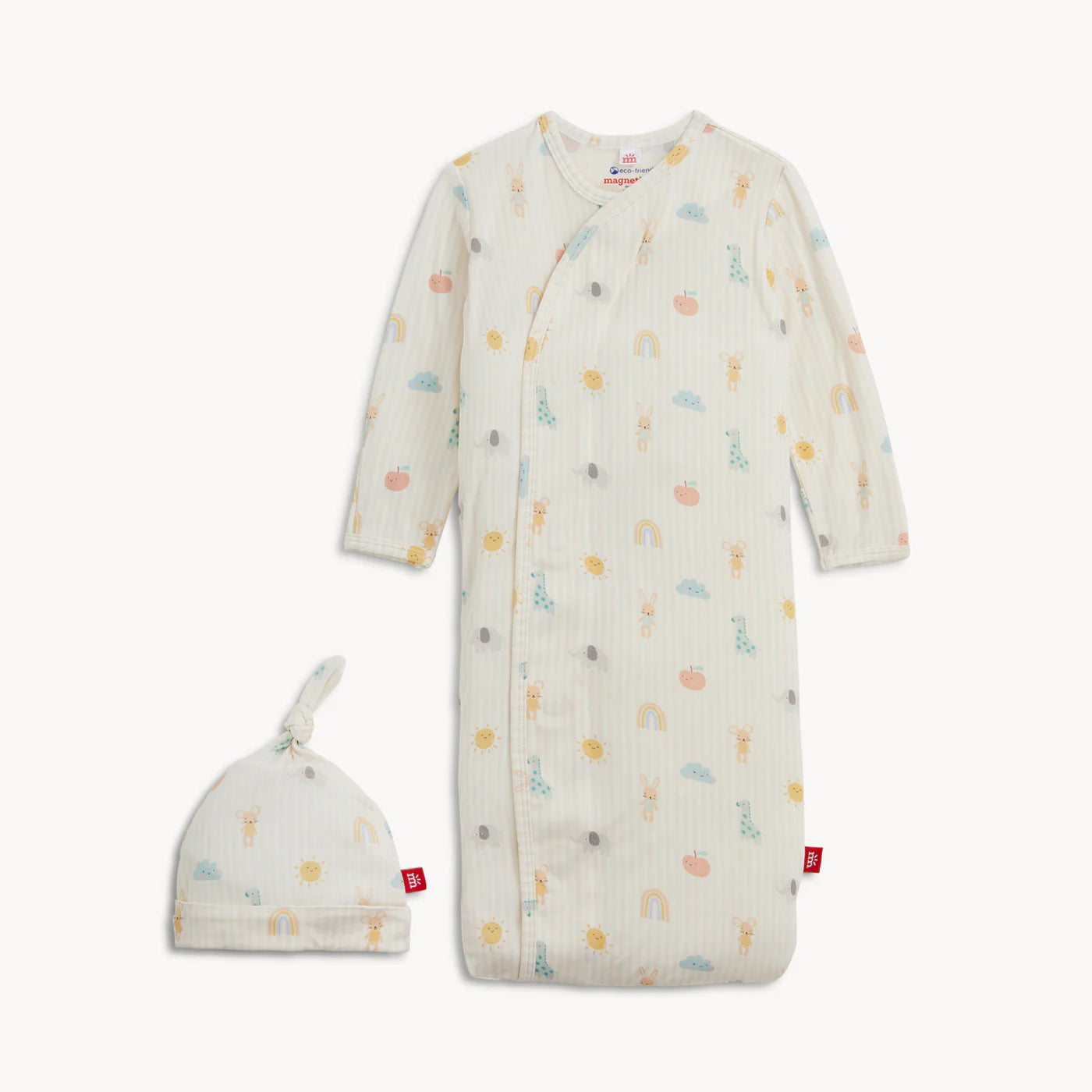 Lullaby Sky Pink Gown & Hat Set