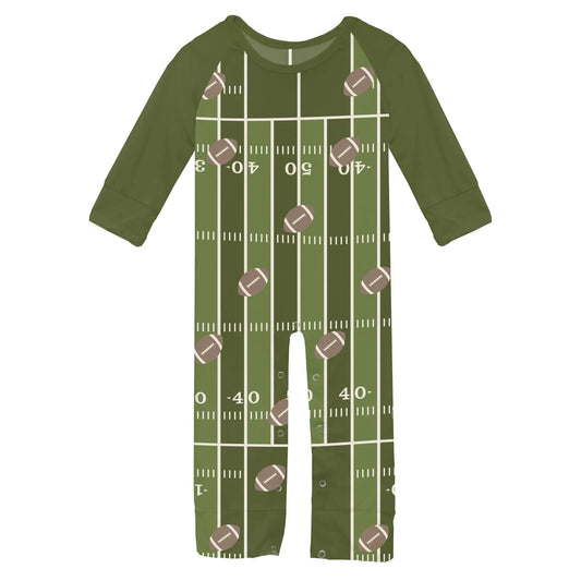 Pesto Football Long Sleeve Raglan Romper