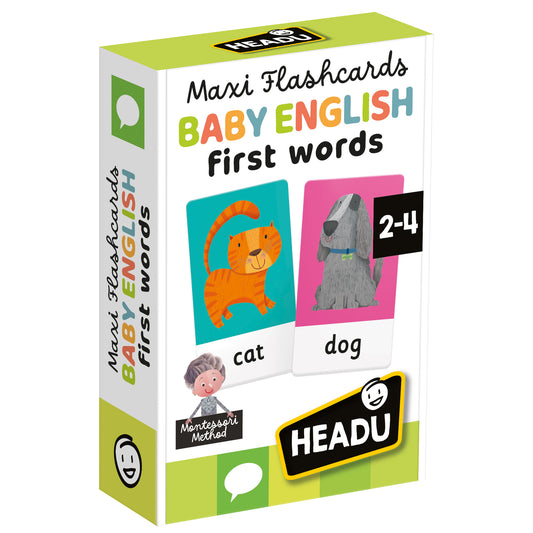 Montessori Baby English First Words Flash Cards