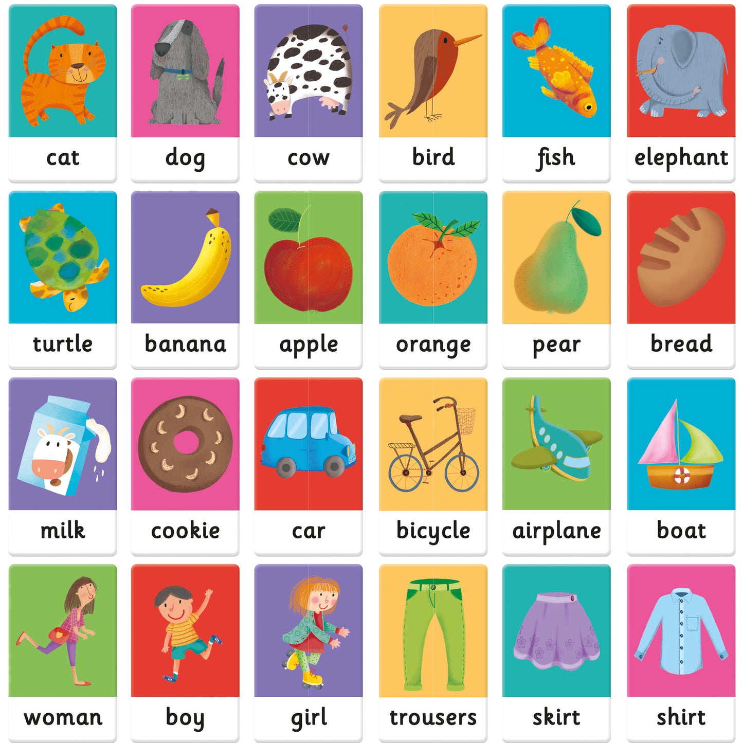 Montessori Baby English First Words Flash Cards