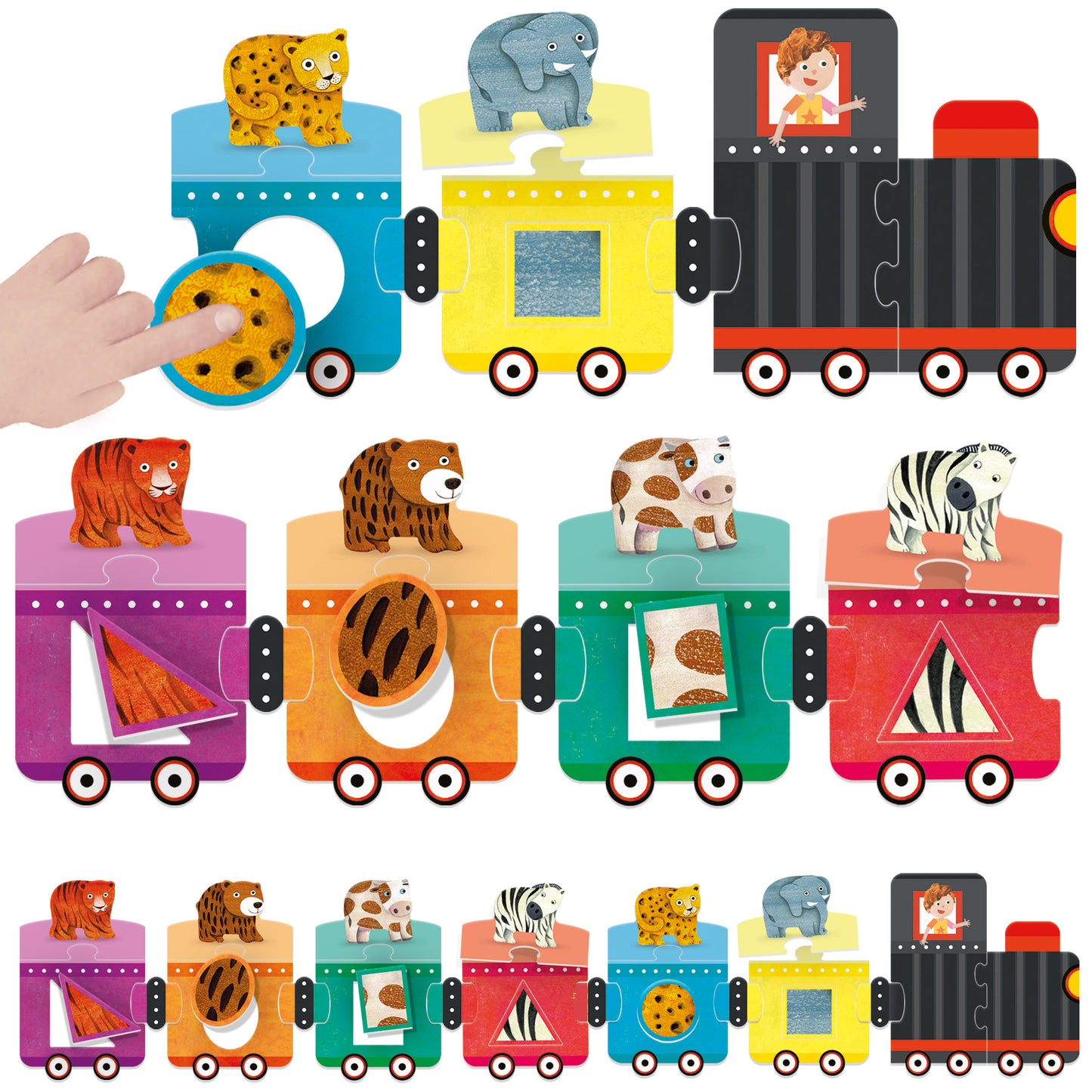 Shapes & Colors Tactile Train