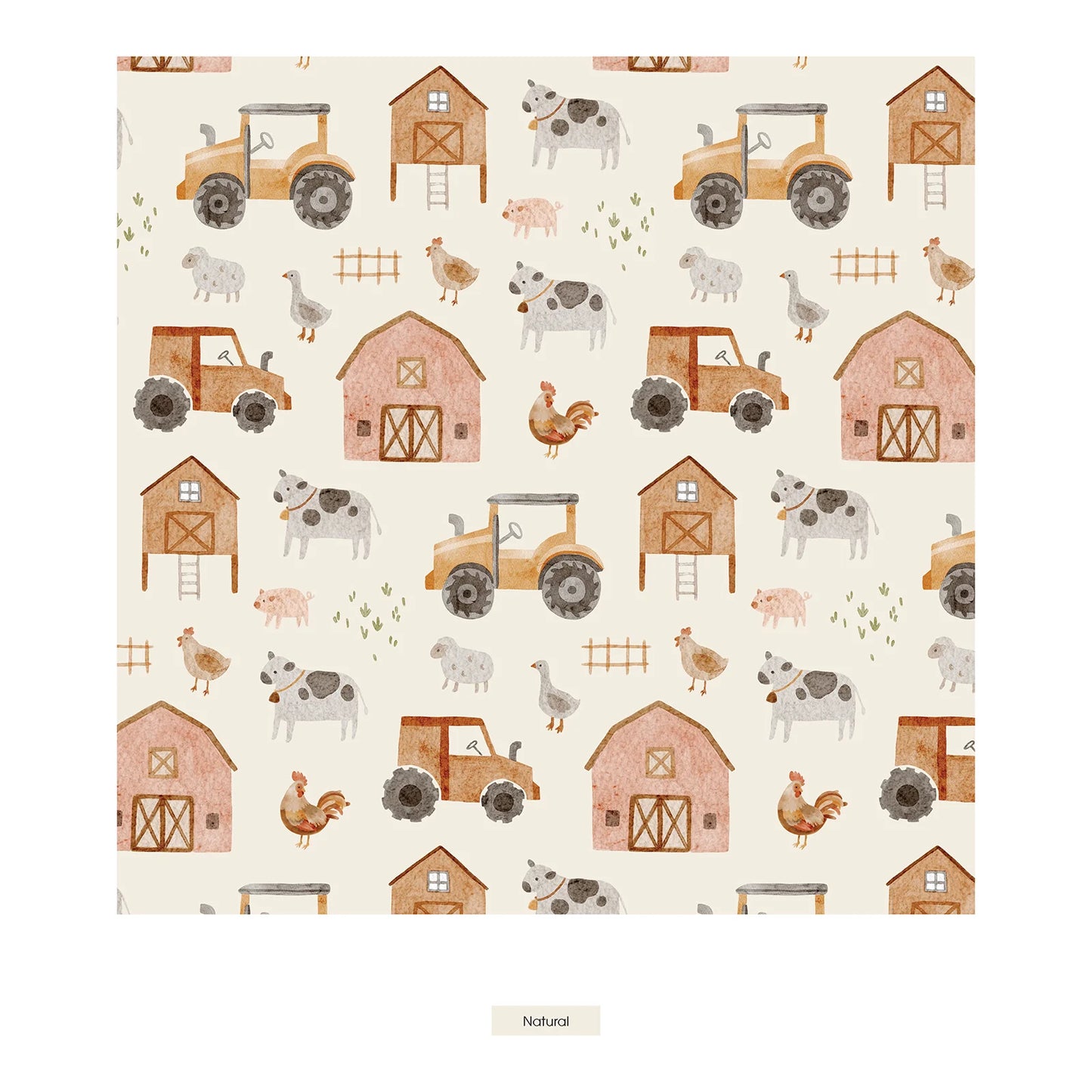 Natural Farm Life Footie with 2 Way Zipper