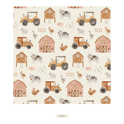 Natural Farm Life Footie with 2 Way Zipper