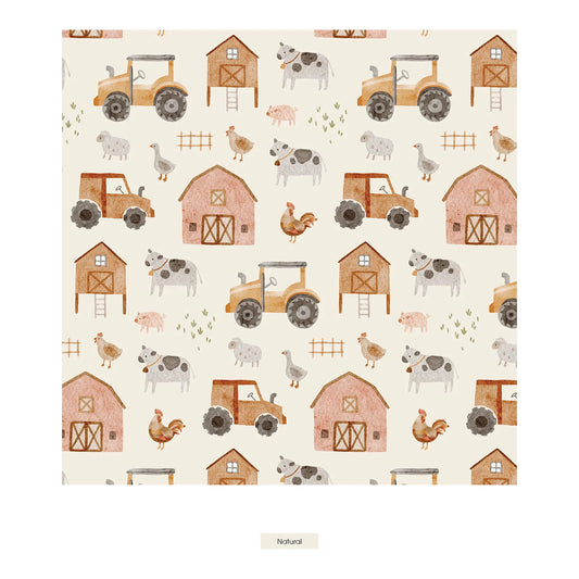 Natural Farm Life Footie with 2 Way Zipper