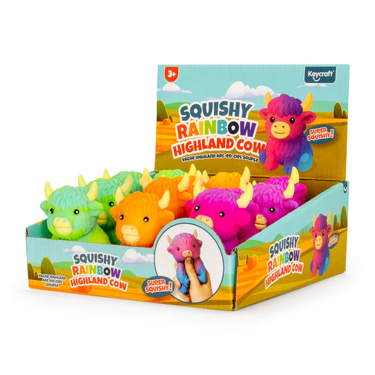 Squishy Rainbow Highland Cow
